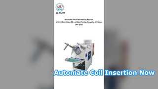 Máquina automática de inserção de bobina para motores